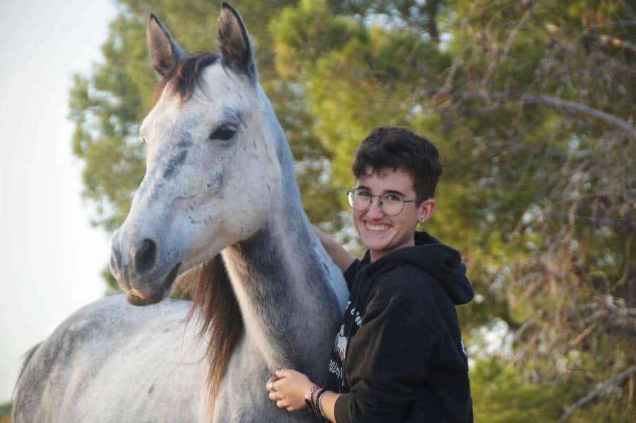 Inés Brull Valle en la manada Rursus Equus en Valencia